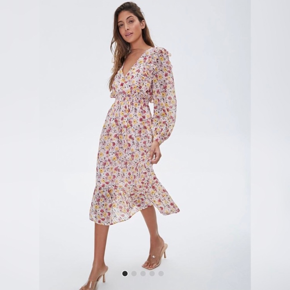 Floral Peasant Dress